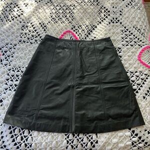 NWOT Bettina Rizzi leather mini skirt